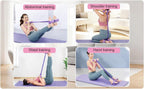 SZ Resistance Band Set – 2 Piece Figure 8 Resistance Band & Pedal Resistance Tubes for Full Body Workout, Arms, Back, Abs & Stretch Training
