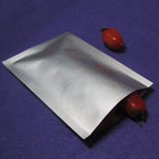 100 Pack 2.36x3.54 inch Silver Mylar Bags Pure Aluminum Foil Flat Food Storage Bag 3.9 Mil Open Top Heat Seal Vacuum Pouch for Coffee Beans Candy