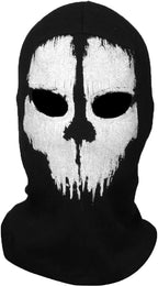Ghost Mask Skull Balaclava Skull Ski Masks Skeleton Face Scarf Neck Gaiters for Men Motorcycle Cycling Outdoor