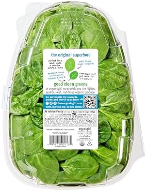Organicgirl Baby Spinach Greens, 10 Oz