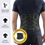 Back Support Belt for Men & Women | Lower Back Brace with 5 Support Stays & 3D Lumbar Pad | Breathable Back Brace for Work, Lifting & Posture Support | Adjustable Compression | Fits 25–45 Inch Waist