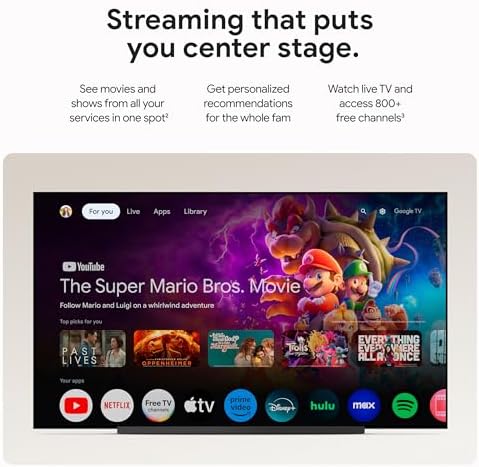 Google TV Streamer 4K - Fast Streaming Entertainment on Your TV with Voice Search Remote - Watch Movies, Shows, Live TV, and Netflix in 4K HDR - Smart Home Control - 32 GB of Storage - Hazel