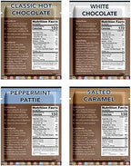 Gourmet Hot Cocoa Mix Variety Pack - 32 Count, Including Classic, White Chocolate, Salted Caramel, & Peppermint Flavors Sets