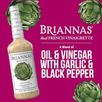 BRIANNAS - Home Style Real French Vinaigrette Dressing – Fine Salad Dressing made with Premium Ingredients - Sugar Free Dressing - 32 oz. Bottle