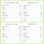 GOOD GOOD Healthy Jam Variety Pack – No Added Sugar Fruit Spread, Keto and Diabetic Friendly, Low Calorie, Concord, Strawberry, Apricot and Forest Fruit (4 Jars)
