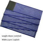 Extra Long Elastic Knee Wrap Compression Bandage Brace Support for Legs, Plantar Fasciitis, Stabilising Ligaments, Joint Pain, Squat, Basketball, Running, Tennis, Soccer, Football, Volleyball (Navy Blue)