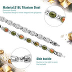 JEROOT Ultra Strength Magnetic Bracelet for Women | 3500-6000 Gauss Neodymium Magnets | Magnetic Therapy Jewelry with Adjustable Tool & Gift Packaging