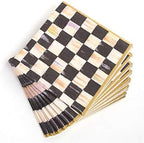 MacKenzie-Childs Courtly Check Black & Gold Paper Dinner Napkins (20 Count)