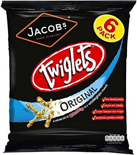 Jacob's Twiglets Original 24g x 6 per pack - Pack of 2