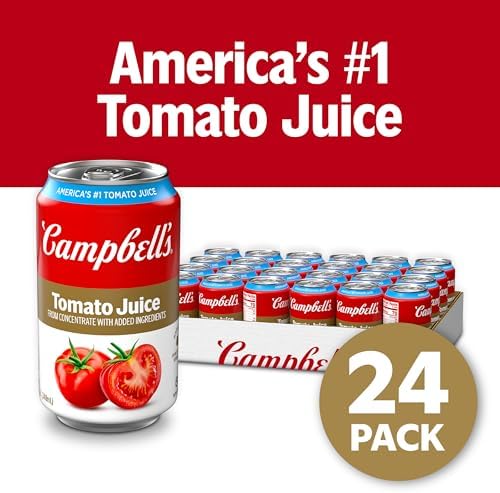 Campbell's 100% Tomato Juice, 11.5 fl oz Can (24 Pack)