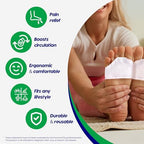 Silicone Toe Separator, Toe Spacer for Overlapping Toes, Foot Pain Relief, Bunion, Hammer Toe, Plantar Fasciitis, Comfortable & Breathable for Women & Men