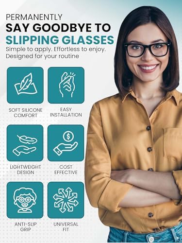SPORTS WORLD VISION Glasses Nose Pads | Premium Quality Soft Silicone A-Shape Nose Pads for Glasses | 15mm Screw-in Glasses Cushions in 25 Pairs