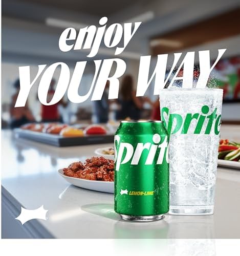 Sprite Lemon Lime Soda Soft Drinks, 12 fl oz, 12 Pack,Cans