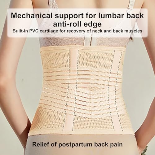2 in 1 Postpartum Belly Wrap C Section Recovery Belt Support Recovery Belly/Waist/Pelvis Belt Girdle Support Recovery Corset Wrap after Birth Abdominal Binder Body Shaper for Women (SIZE L)