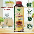 Danodia Foods LIQUID JAGGERY SYRUP (700g/1.54 lb) | Natural Sweetener from Sugarcane | No Preservatives | Rich in Minerals | Alternative to Refined Sugar