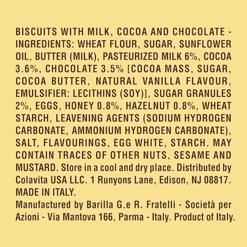 Mulino Bianco Pan di Stelle 12.35oz (350g) – Authentic Italian Cocoa Cookies with Chocolate and Sugar Stars – Perfect Snack or Coffee Companion – Made with Natural Ingredients