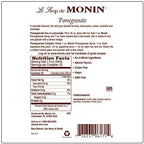 Monin - Pomegranate Syrup, Tart and Sweet, Great for Cocktails and Teas, Gluten-Free, Vegan, Non-GMO (750 ml (Glass))