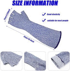 JenPen 3 Pairs Protective Arm Sleeves Arm Protectors for Thin Skin and Bruising Cut Resistant Sleeve Level 5 Burn Protection
