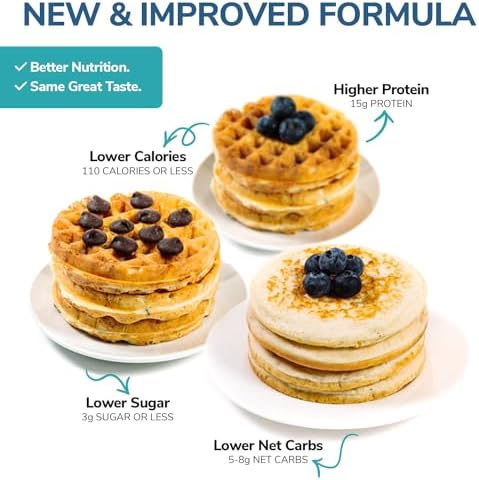 Wonderslim Protein Pancake & Waffle Mix, Original, Low Sugar & Low Calorie (7ct)