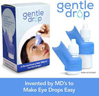 Eye Drop Guide | Reusable Silicone Aid to Help Aim Most Eyedrop Bottles | Bottle Holder Accessory Tool Assists Adults Elderly | Dispenser Invented by Doctors