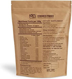 MB Herbals Fenugreek Seeds Powder 1 Pound | 16 oz / 454 Gram | Organically Grown Fenugreek | Trigonella foenum-graecum Sd. | Methi Powder