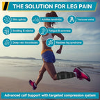 Agatige Calf Fixed Stabilizer, Comfortable Fibula Fracture Brace Calf Support Strap Splint Tibia and Fibula Protector Shank Fracture Fixation Strap for Men and Women (S)