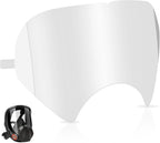 50 Pack Peel Off Lens Cover Compatible for 3M Respirator Masks 6885, 6000, 6700, 6800, 6900 Series, Faceshield Cover Lens, Full Face Mask Protector 9.9" x 5.6", Respirator Face Shield Cover