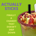 Sapo's Miches Chamoy Rim Dip - Tamarind Candy Sauce for Drinks, Micheladas & Cocktails, 8 oz (Watermelon)