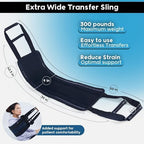 Parabound Transfer Sling For Elderly And Disabled, Lift Assist Gait Belt For Seniors, Patient Lift Sling Mobility Aid, Transfer Belt Lifting Strap For Senior Home Care Device