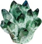 Home Green Phantom Crystal Ghost Quartz Cluster,400~500g
