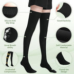 20-30mmHg Medical Thigh High Compression Stockings for Women & Men,Closed Toe Graduated Compression Socks,Circulation Pressure Stockings for Varicose Veins，Edema, DVT