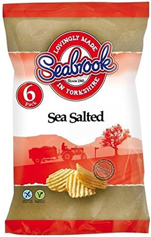Seabrook Crinkle Cut Sea Salt Crisps 25g x - 6 per pack