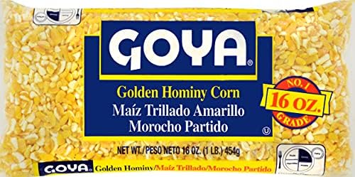 Goya Foods Golden Hominy Corn, Dry, 16 Ounce (Pack of 24), (2498)