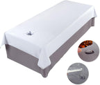 Premium Reusable Massage Table Sheets Bed Cover 47 x 90 Inches with Face Hole, Fitted Table for Master Massage, Waterproof and Oilproof, Stain and Wrinkle-Resistant, Machine Washable