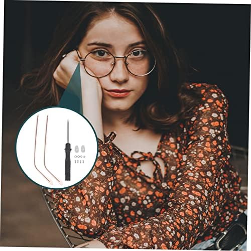 Ipetboom Universal Glasses Replacement Arms Temples Lightweight Metal Eyeglass Legs Anti-Slip Allergy-Free Fit for Spectacles Repair 1 Pair