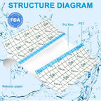Hion (F.D.A Approved) Tattoo Aftercare Waterproof Bandage Transparent Film Dressing 4 Inch x 11 Yard Roll Tattoo Cover Up Tape Second Skin Adhesive Bandage Wound Cover for Swimming Shower Shield