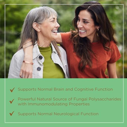 PlantVital Lions Mane Supplement - Organic Lion's Mane Mushroom Capsules - 1100 mg per serving (10:1 Extract) with 40% Polysaccharides - Immune System and Normal Brain Support Nootropic - 120 Capsules