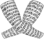 Music Shooter Sleeves Gardening Cute Sun Sleeves Music Notes Cooling Arm Sleeves Notes Arm Cover Sleeves