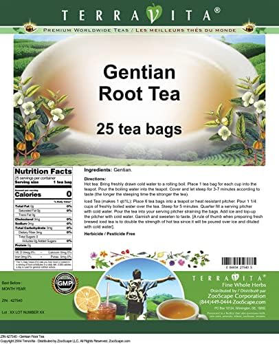 Gentian Root Tea (25 tea bags, ZIN: 427540)