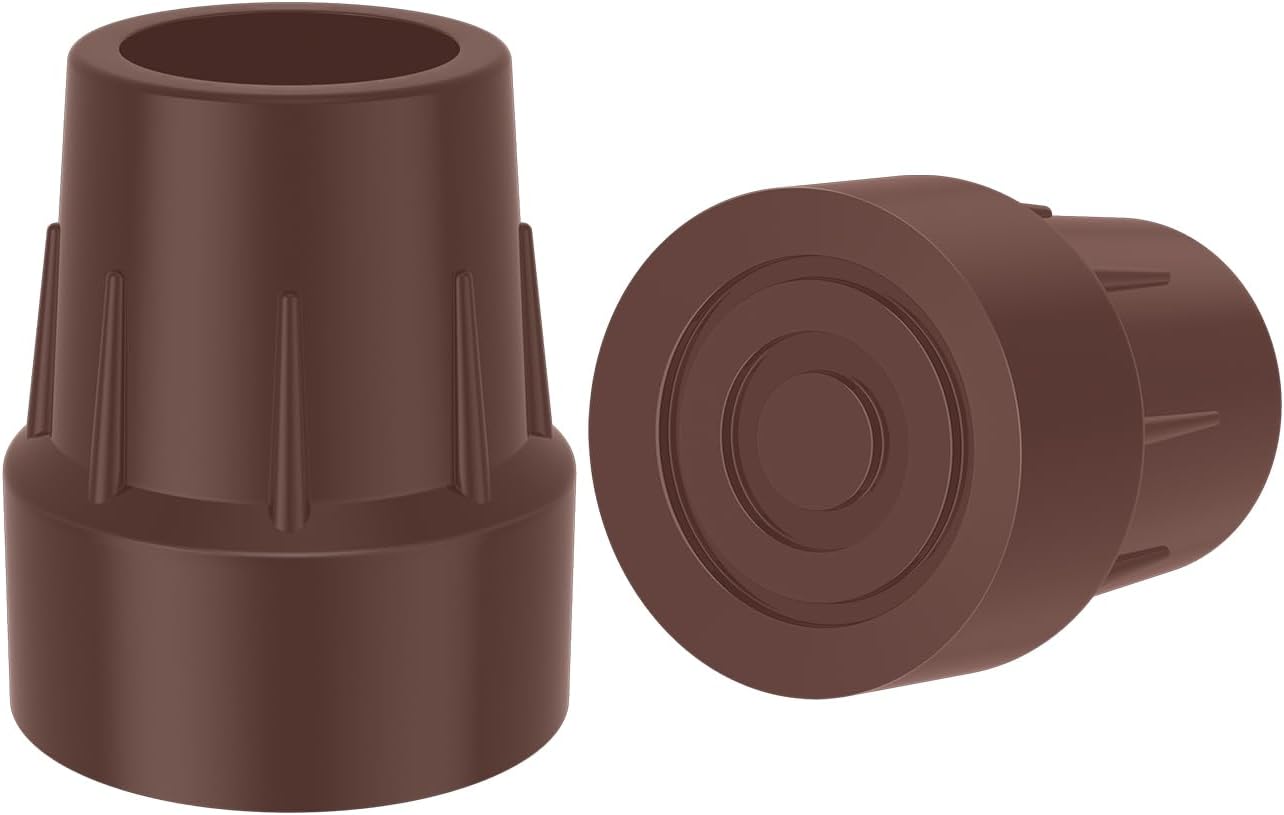 supregear Cane Tips 1 inch, Heavy Duty 1 Inch Walking Cane Tips Replacement of Rubber Tips 25mm/1", 2-Pack
