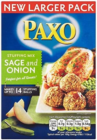 Paxo Sage & Onion Stuffing (190g) - Pack of 2
