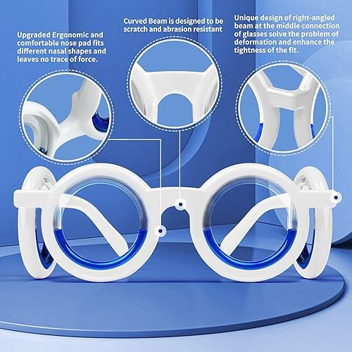Hion Motion Sickness Glasses Relieve Carsickness Airsickness Seasickness,Ultra-Light Portable Nausea Vertigo Glasses, No Lens Liquid for Adults or Kids(2Pairs)