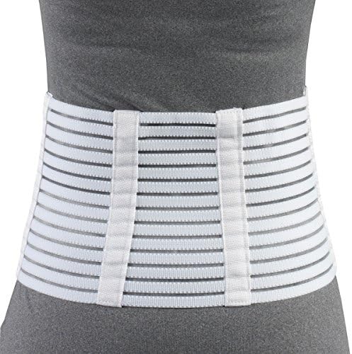 OTC Lumbosacral Support, 7-inch Lower Back, Lightweight Compression, Elastic, White, 2X-Large