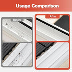 2 in 1 Groove Cleaning Brush, 2026 New Hard Bristle Brush, Multifunction Window Track Brush for Household Cleaning Tool, Compact Track Cleaning Brush for Sliding Door Track Cleaner (Orange,2)