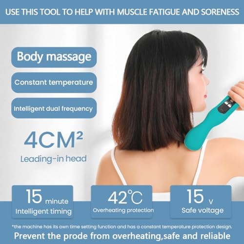 Portable Home Ultrasound Therapy Machine,Rapid Release Therapy Massager Deep Tissue,Portable Quiet Shockwave Therapy Machine,Body Muscle Relaxation Devices
