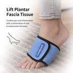 Comfpack Cold Therapy Wrap with 2 Packs for Pain Relief, Reusable Gel Ice Packs for Foot Plantar, Wrist, Ankle, Great for Sprains, Muscle Pain, Bruises, Injuries