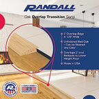 Randall Oak 1inches Overlap Edge Floor Transition 4 1/8inches Wide (3 FT Long)