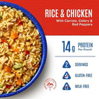 Mountain House Rice & Chicken | Freeze Dried Backpacking & Camping Food | Gluten-Free | 2 Servings