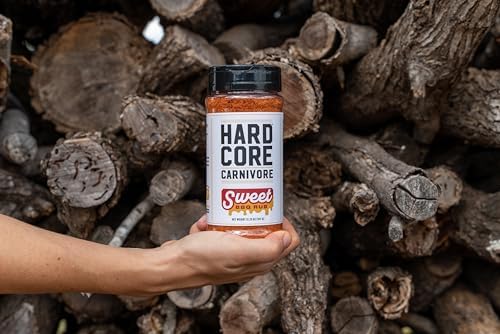 Hardcore Carnivore Sweet BBQ Seasoning (12.25 oz Shaker) Texas-Made Bold, Sweet BBQ Rub for Grilling Ribs, Pork, Chicken and More