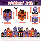 HOWAF Halloween Advent Countdown Candy Boxes Castle Countdown Calendar Decorations Treat Boxes Holiday CountDown to 31 Days Halloween Goodie Boxes Halloween Countdown Calendar for Halloween Party